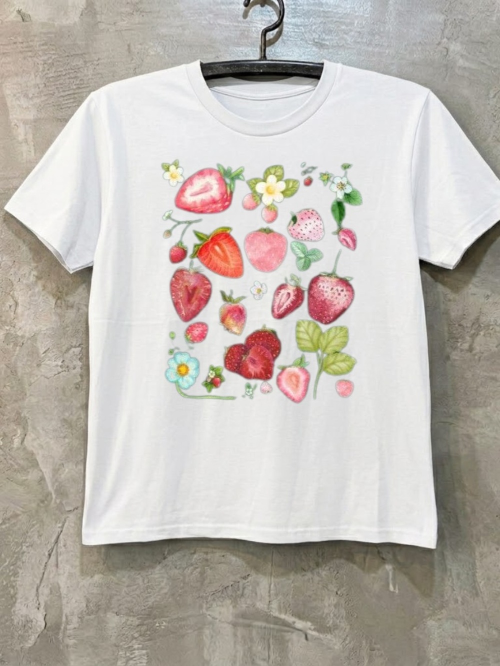 Strawberry Graphic Tee | Cute Cottage Core Fruit Shirt | Gildan Shirt